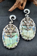 Load image into Gallery viewer, Labradorite ear weights