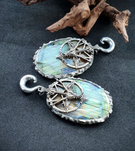 Load image into Gallery viewer, Labradorite ear weights